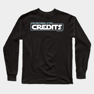 Shenanigen Plays - Crunching for Credits - Blue Long Sleeve T-Shirt